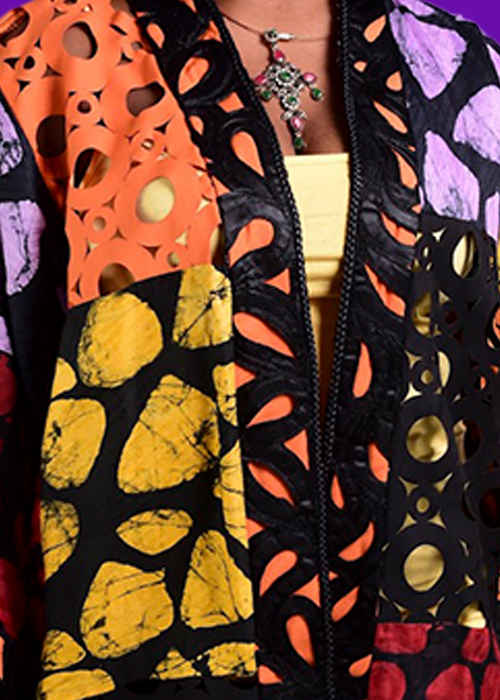 Tinuola Pebbled kimono - Image 3